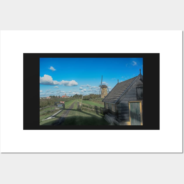 Dutch Clouds at Kinderdijk Nederlands (UNESCO Site) Wall Art by Imagery